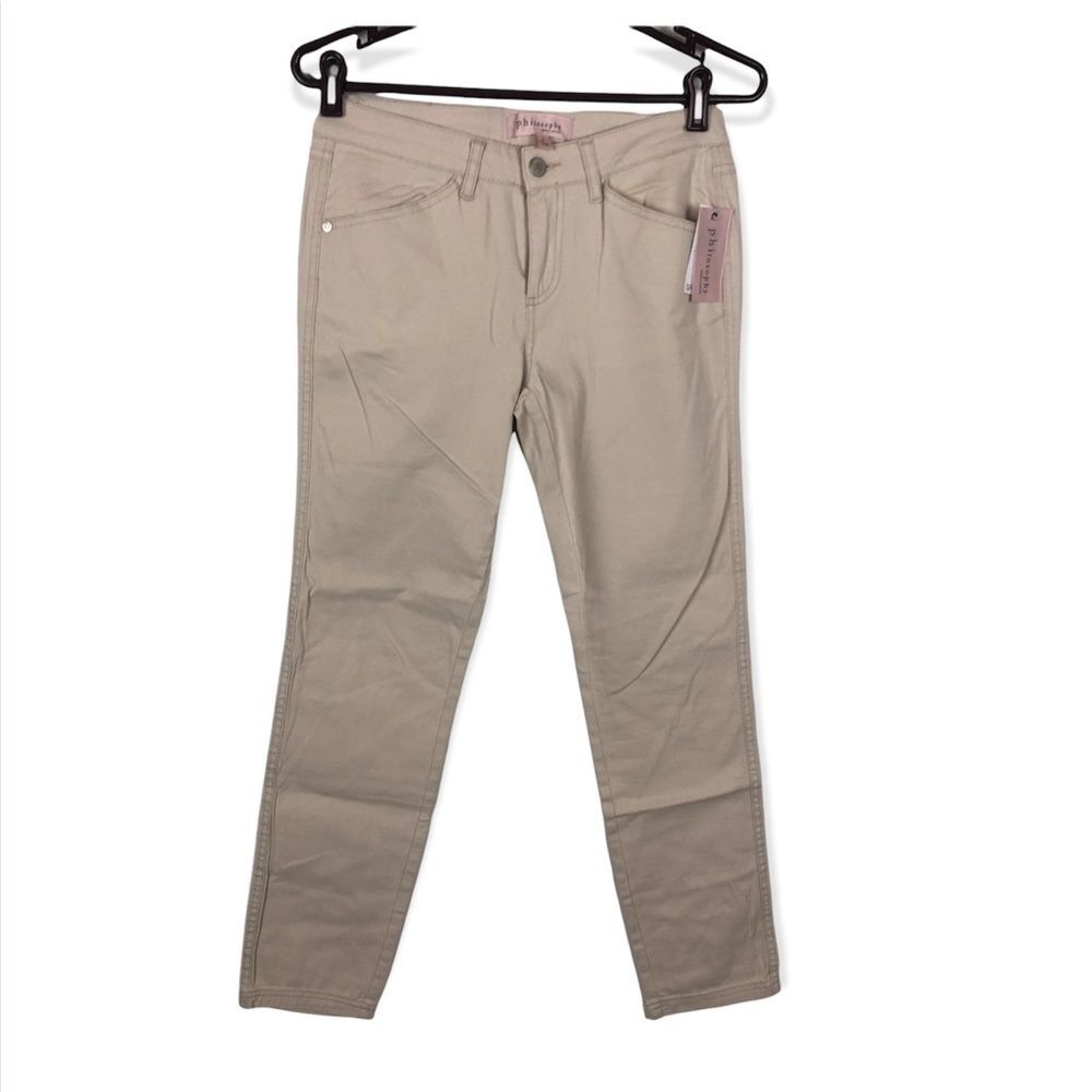 Philosophy Republic Stretch cotton twill ankle NWT Women's Size 4 Mica